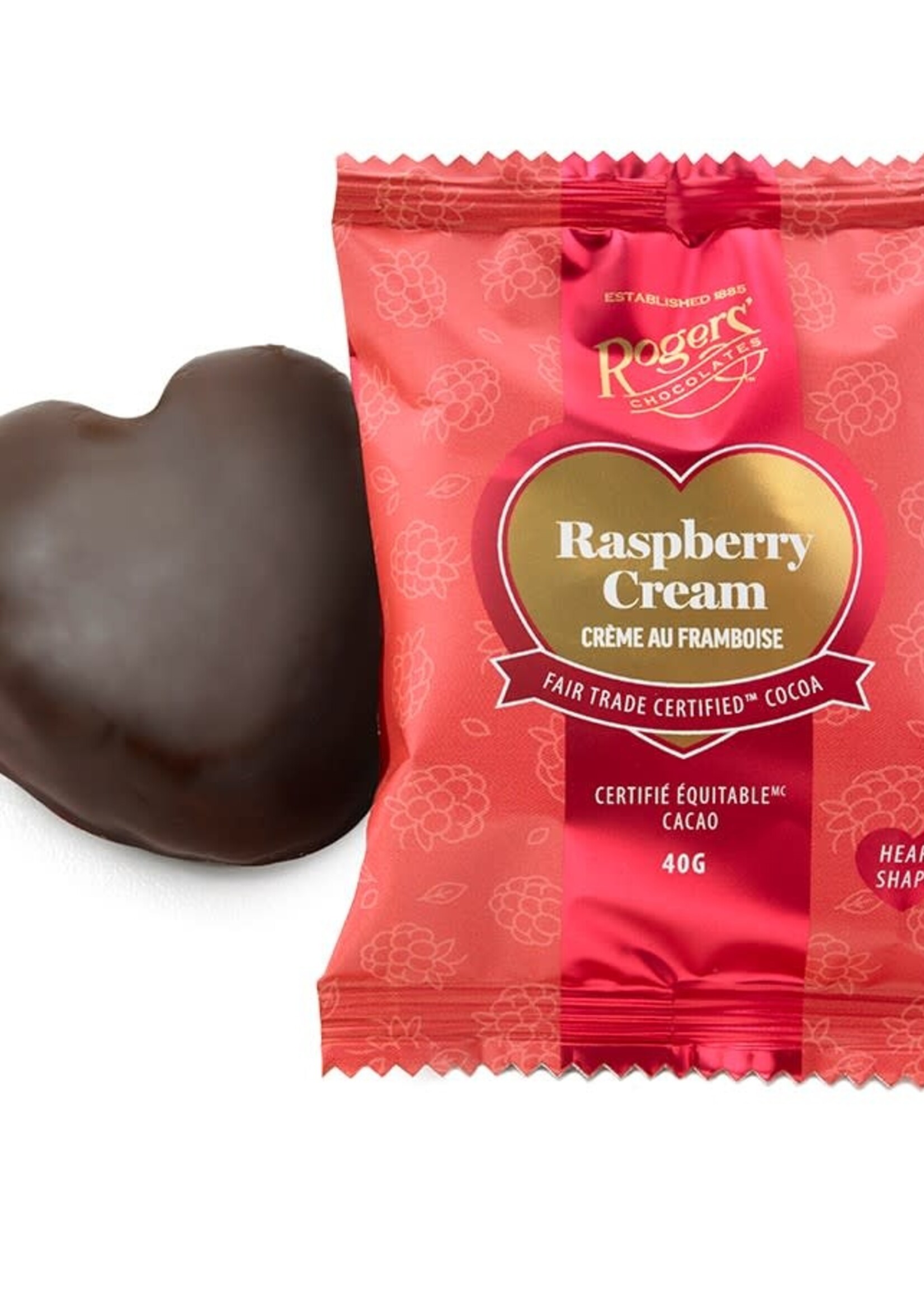 Rogers' Chocolate Raspberry Cream Heart