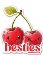 Besties Waterproof Matte Vinyl Sticker - Cherries