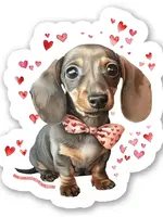 Love Hank - Dachschund Vinyl Sticker