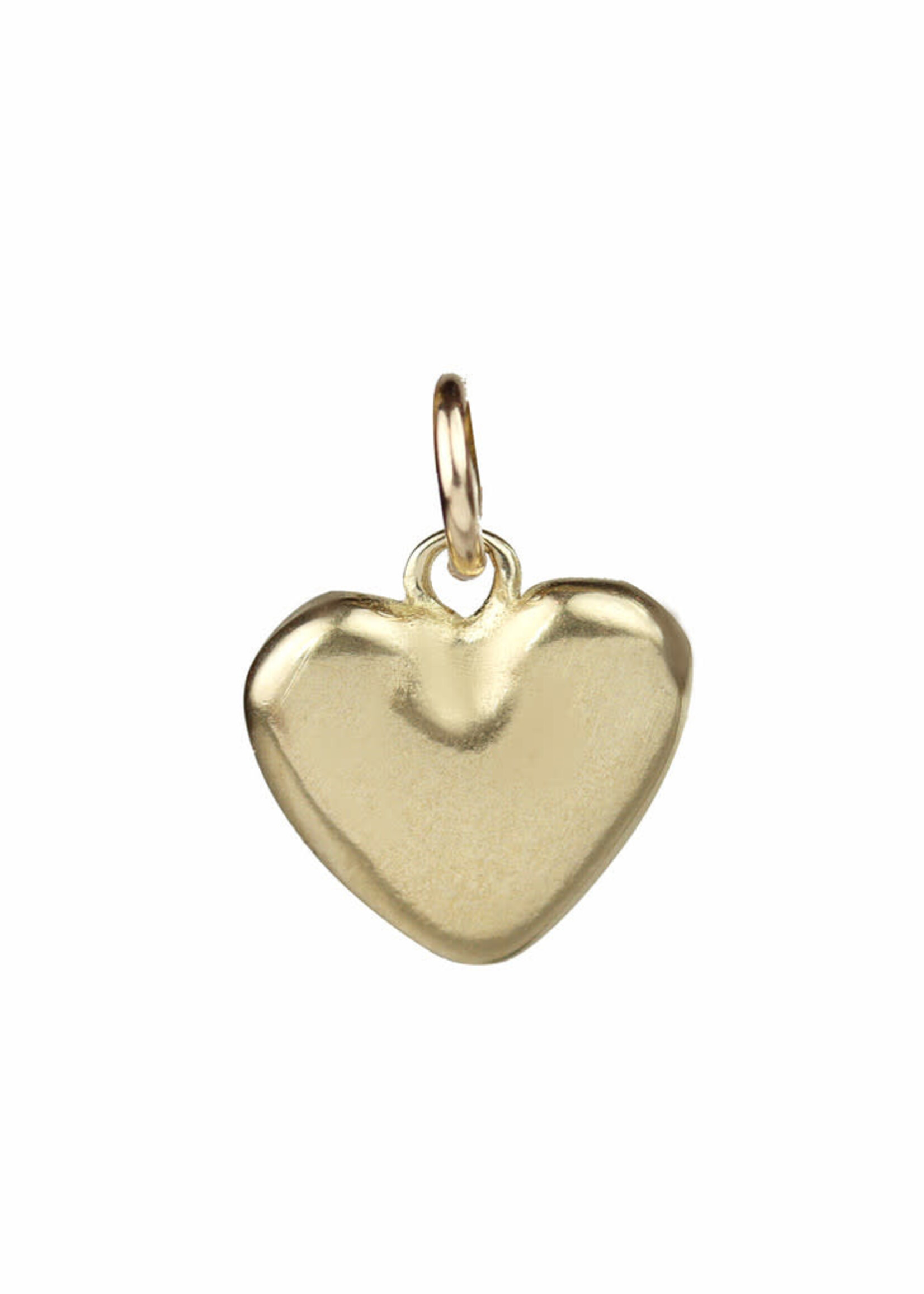 Sculpted Charm Large Bronze - Wide Heart