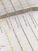 18" Paperclip Chain ~ Gold