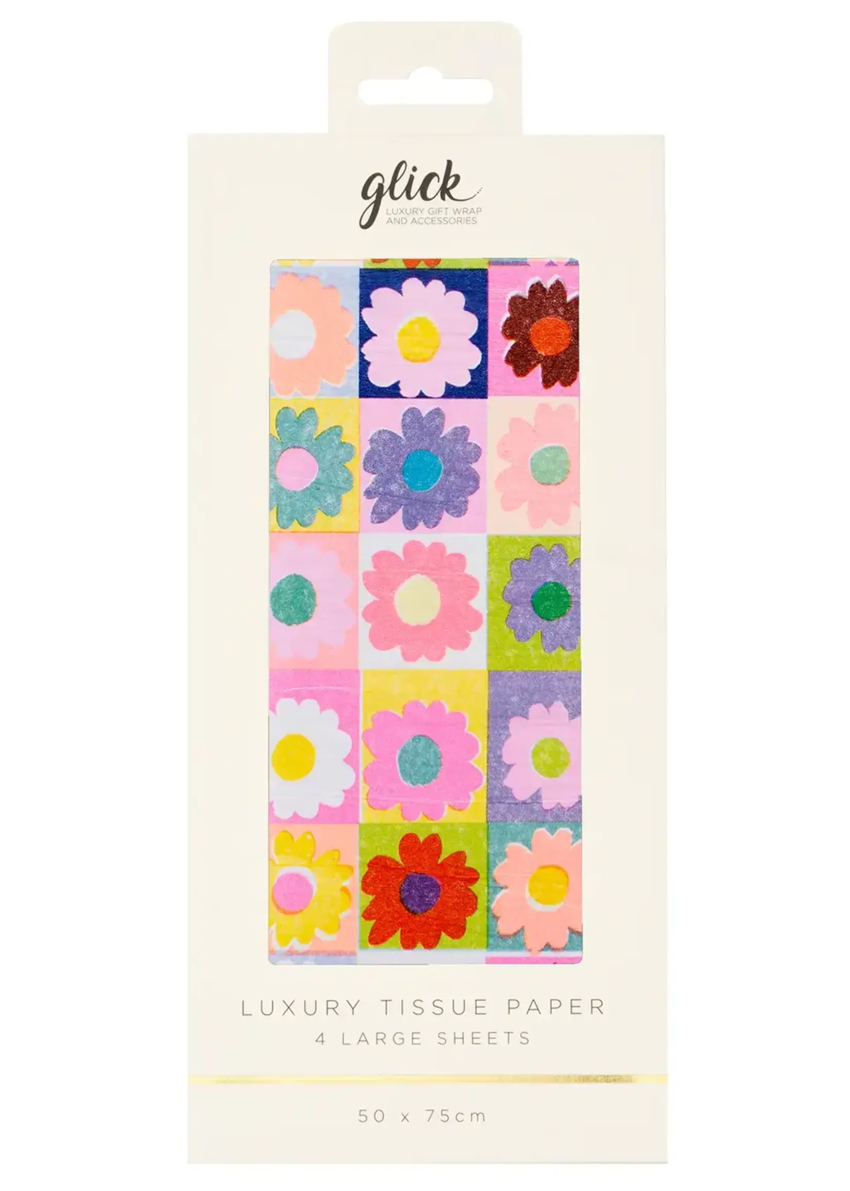 Tissue Paper - Patterned Petal Pop