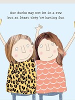 Our ducks may not be in a row