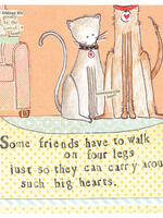 Some friends have to walk around on four legs