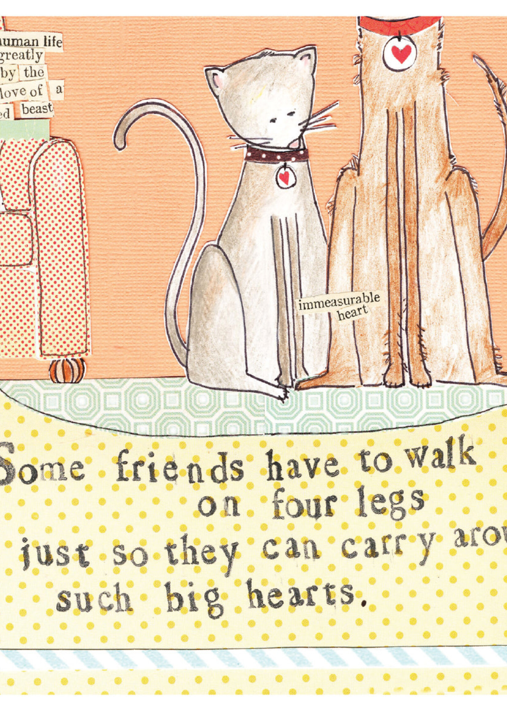 Some friends have to walk around on four legs