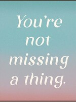 You're Not Missing A Thing