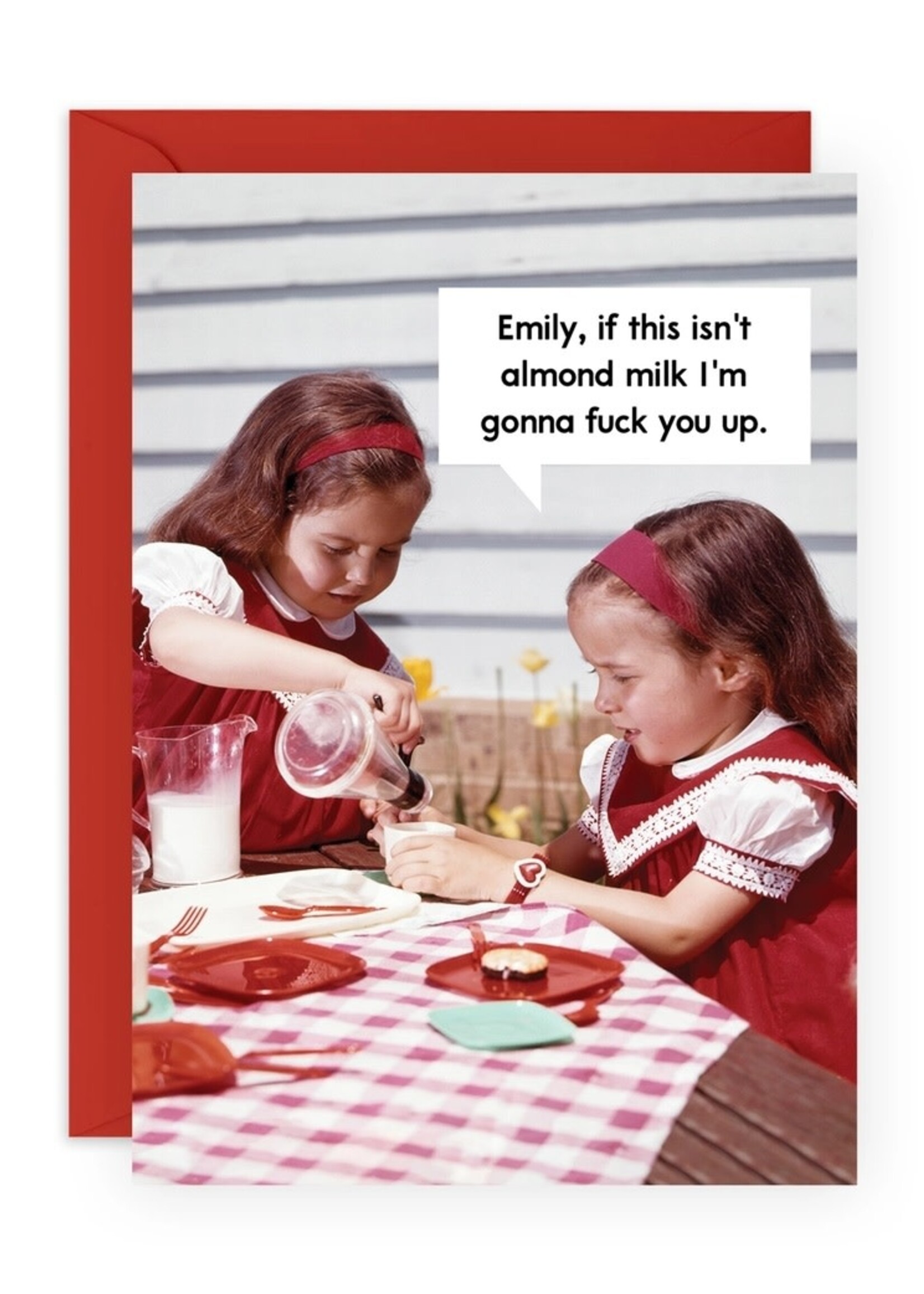 Emily if this isn't almond milk