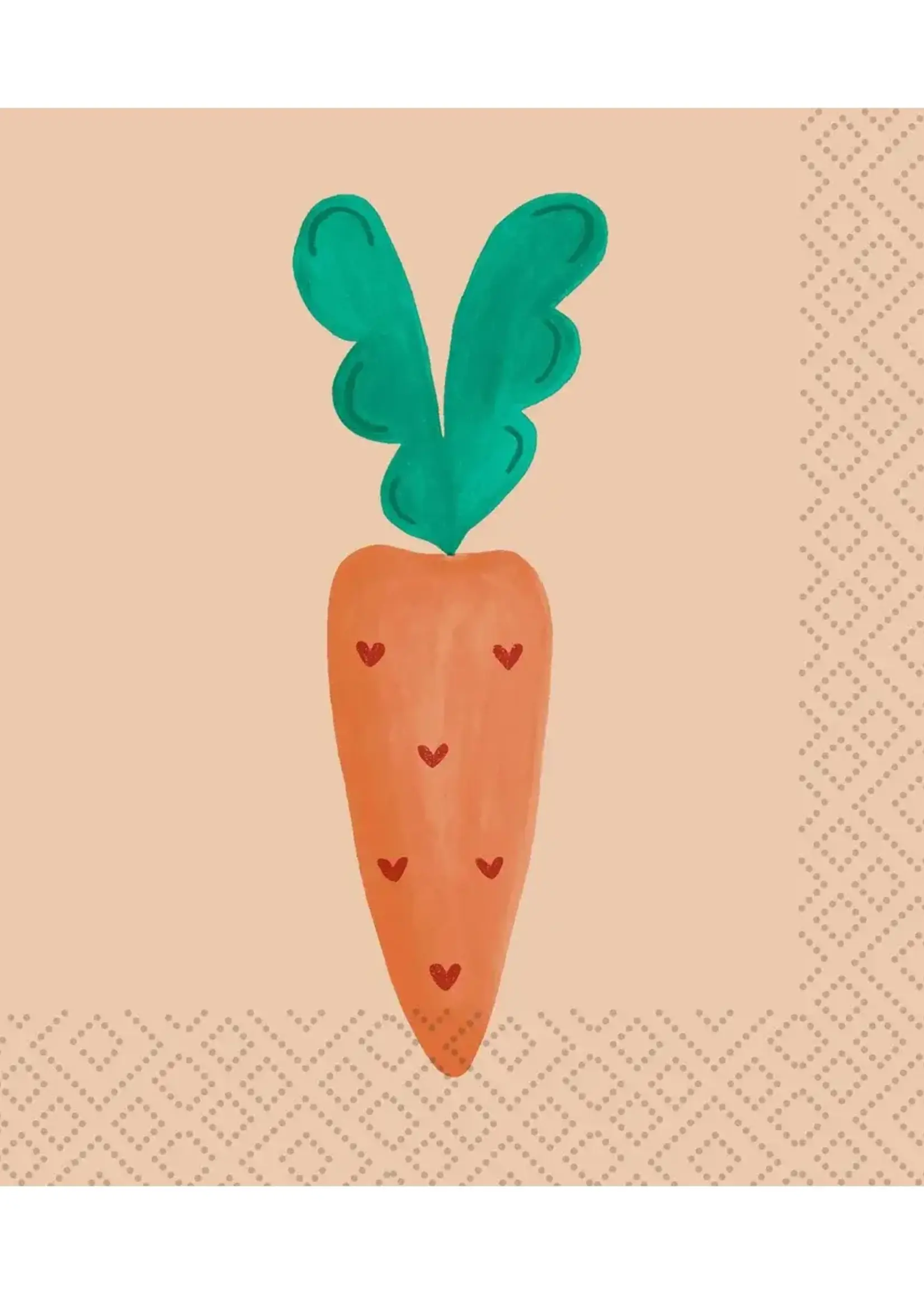 Carrot Charm Luncheon Napkins