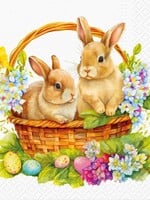 Easter Luncheon Napkins ~ Rabbits