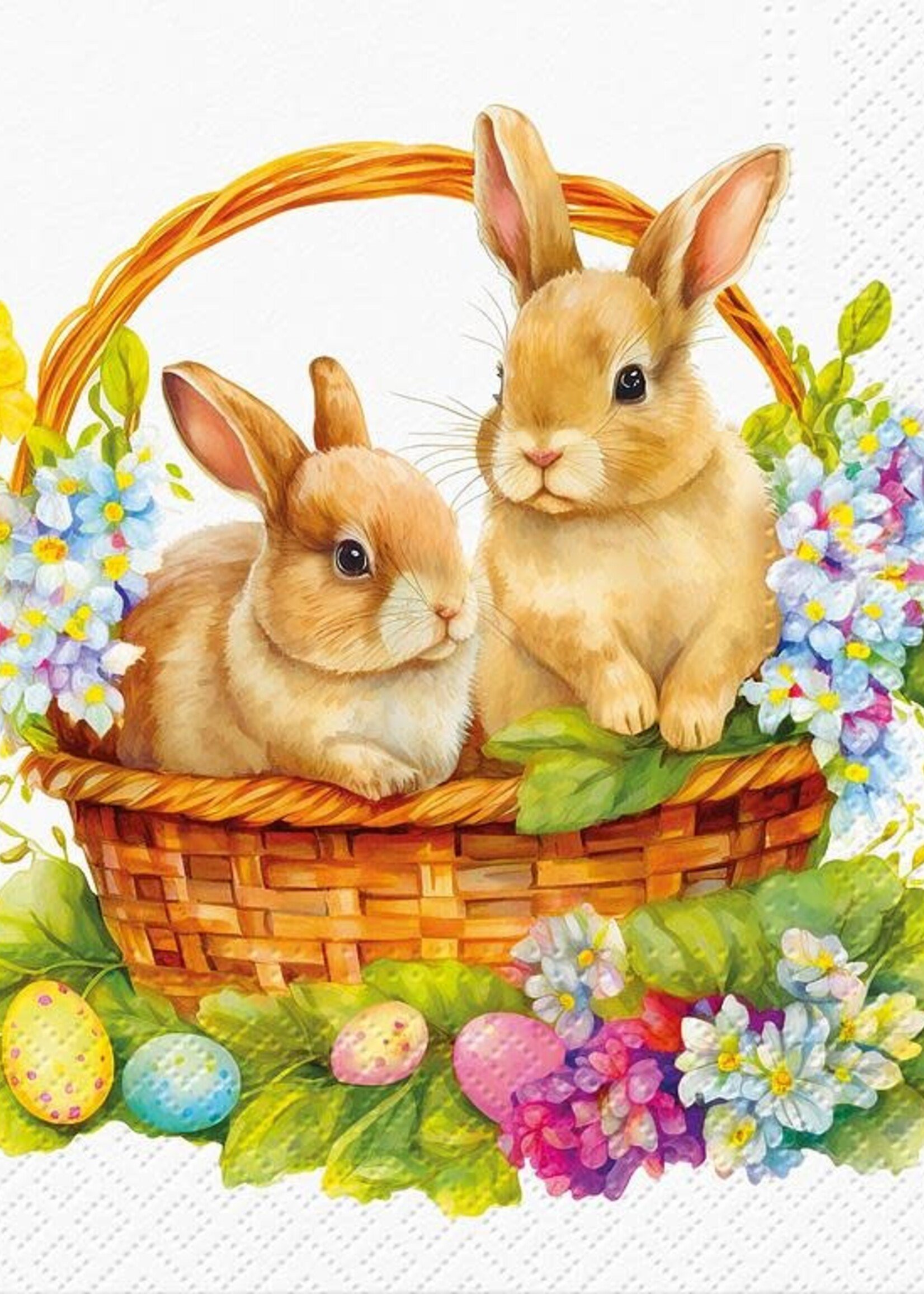 Easter Luncheon Napkins ~ Rabbits