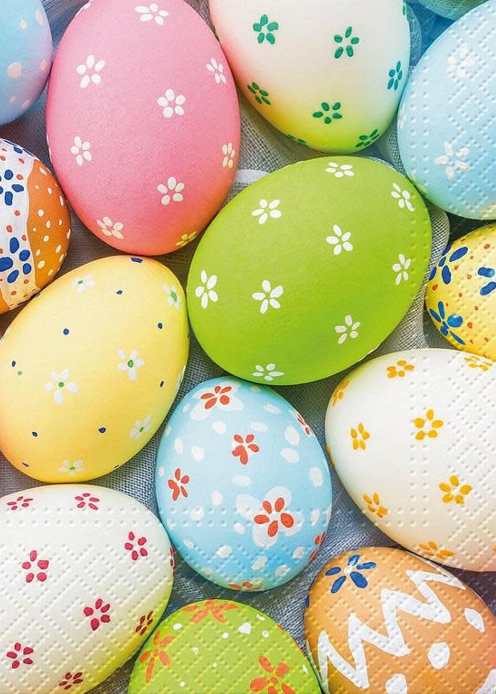Easter Napkins ~ Coloured eggs