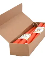 12 inch Beeswax Taper Candle - Tangerine