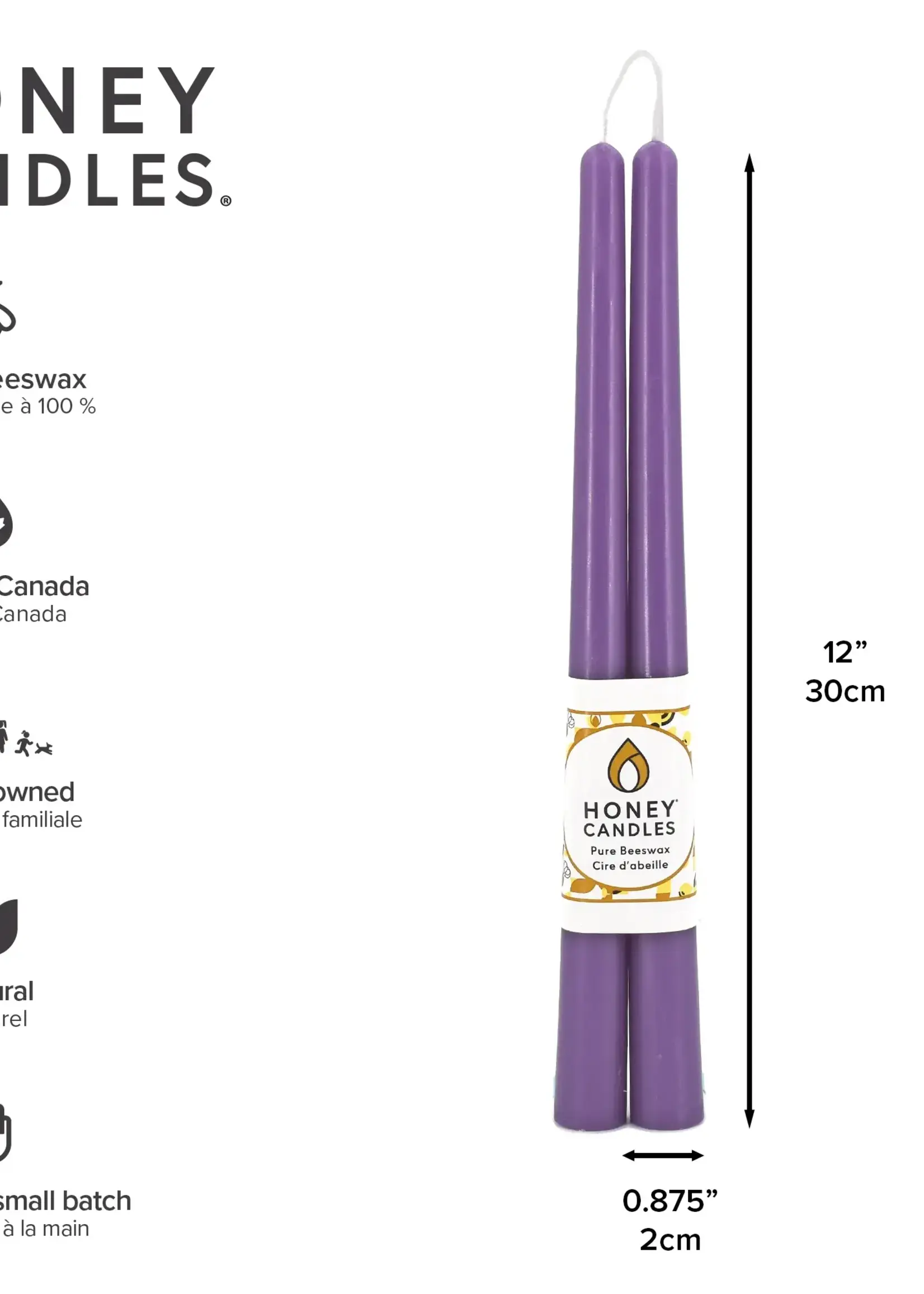 12 inch Spring Crocus Taper Candle - Spring Crocus