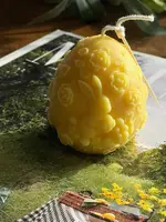 Eloise & Oliver Bunny Meadow Egg Candle - Yellow