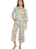 Latte Love Drop Shoulder 3/4 Shirt & Capri Set