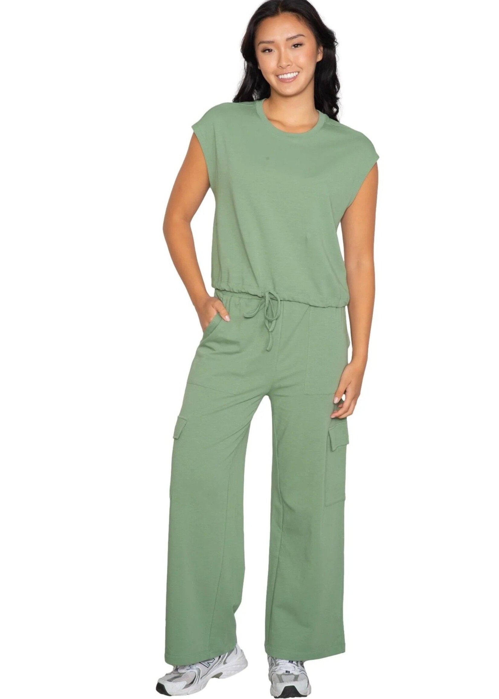 Latte Love - Cap Sleeve Cargo  (Green)