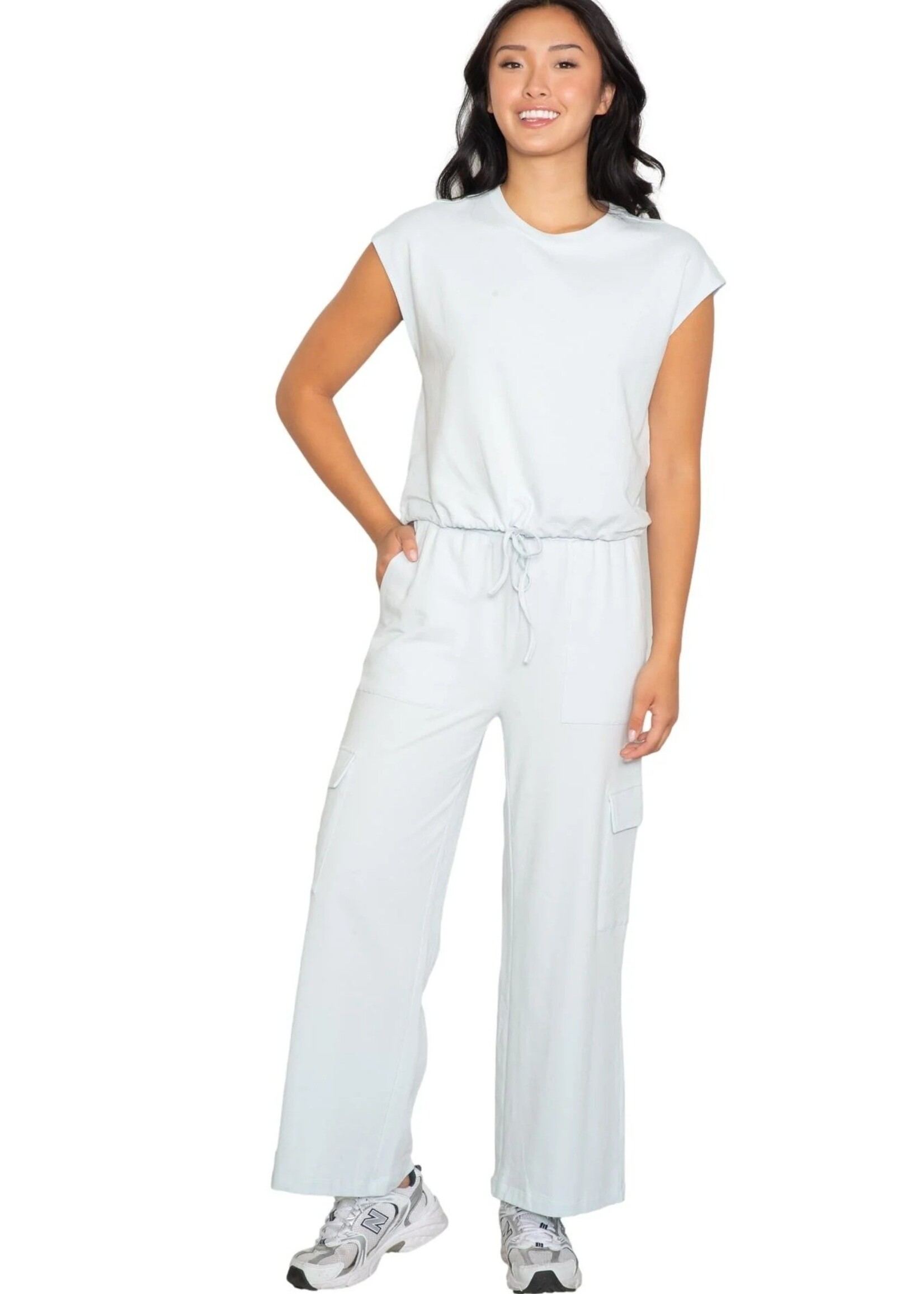 Latte Love - Cap Sleeve Cargo (Powder Blue)