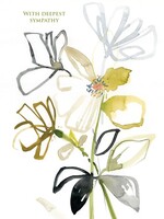 With Deepest Sympathy ~ Grey Leaves