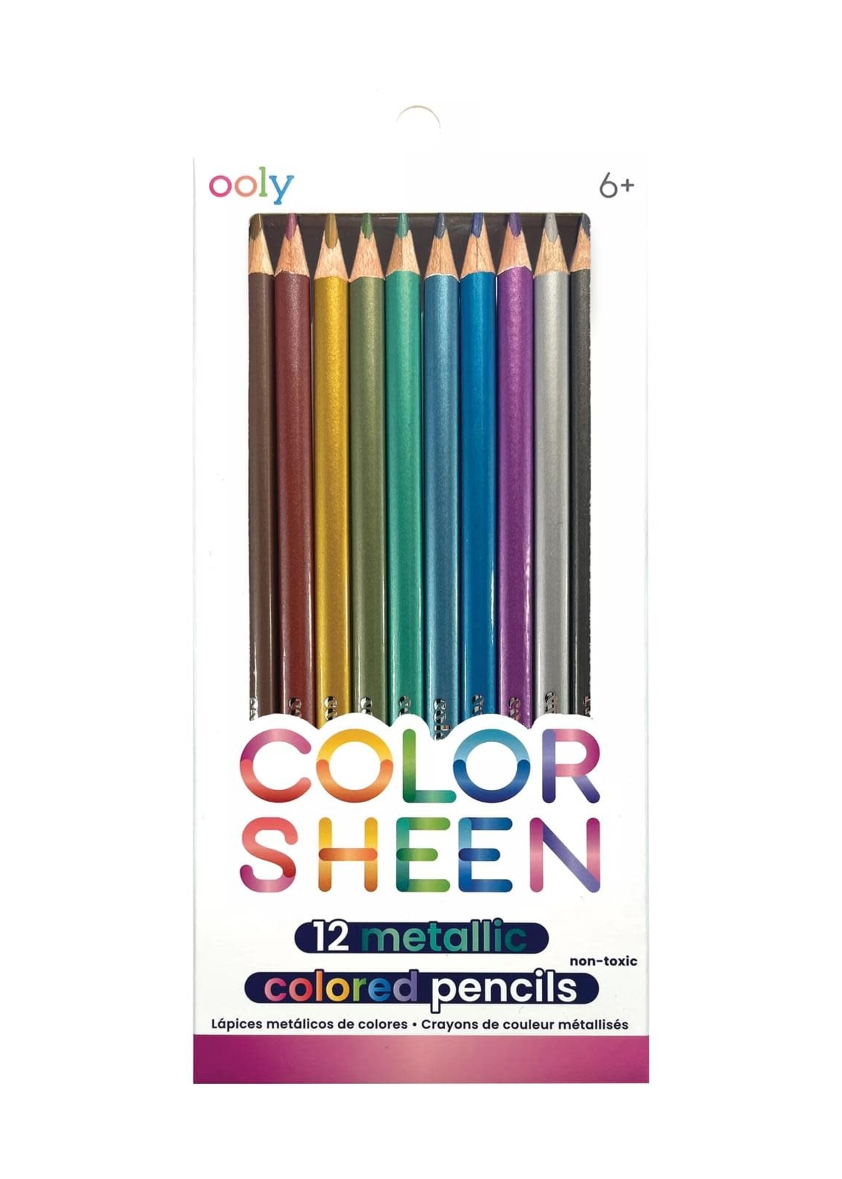 Color Sheen: Metallic Colored Pencils (Set of 12)