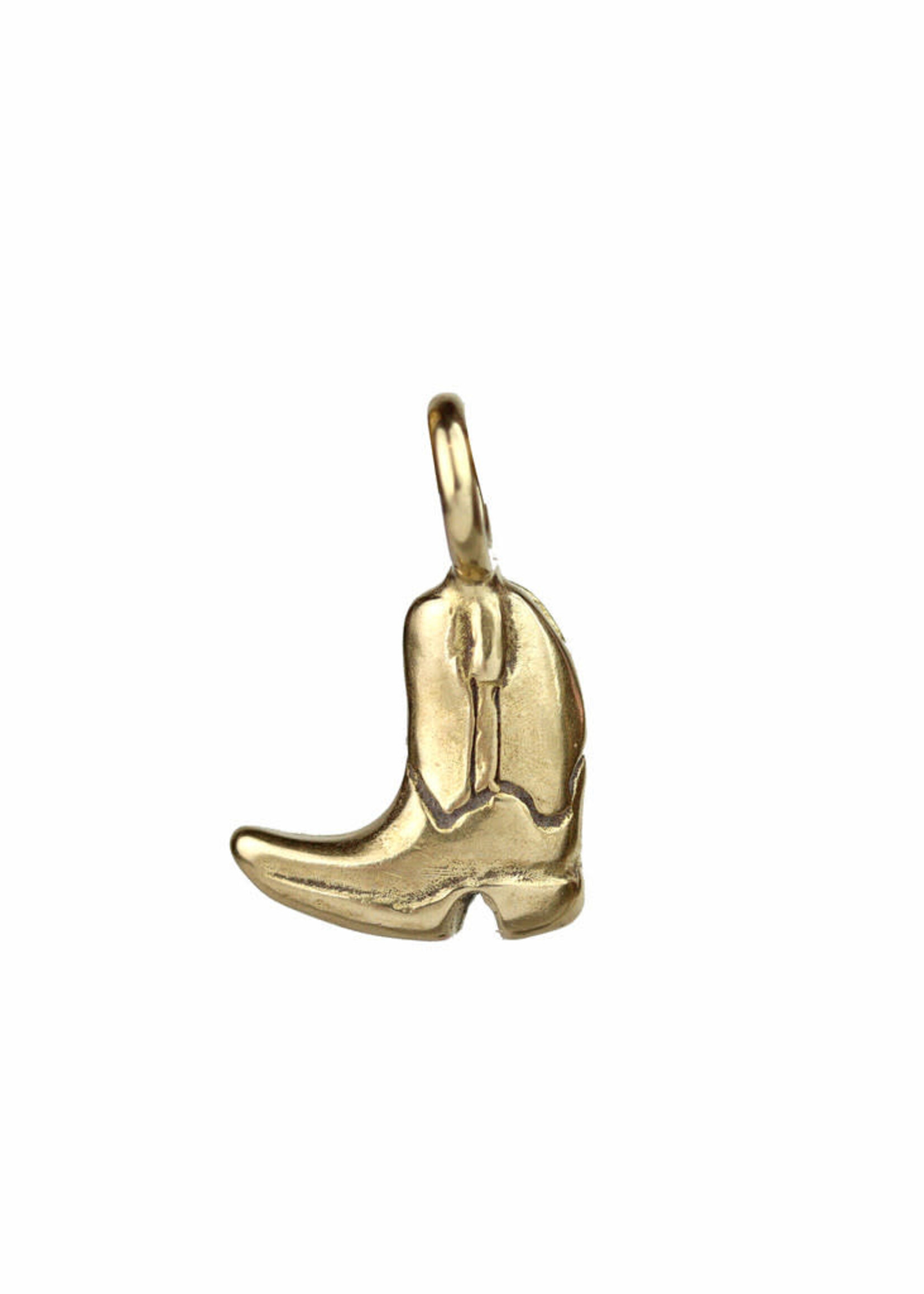 Sculpted Large Bronze Charm - Cowboy Boot