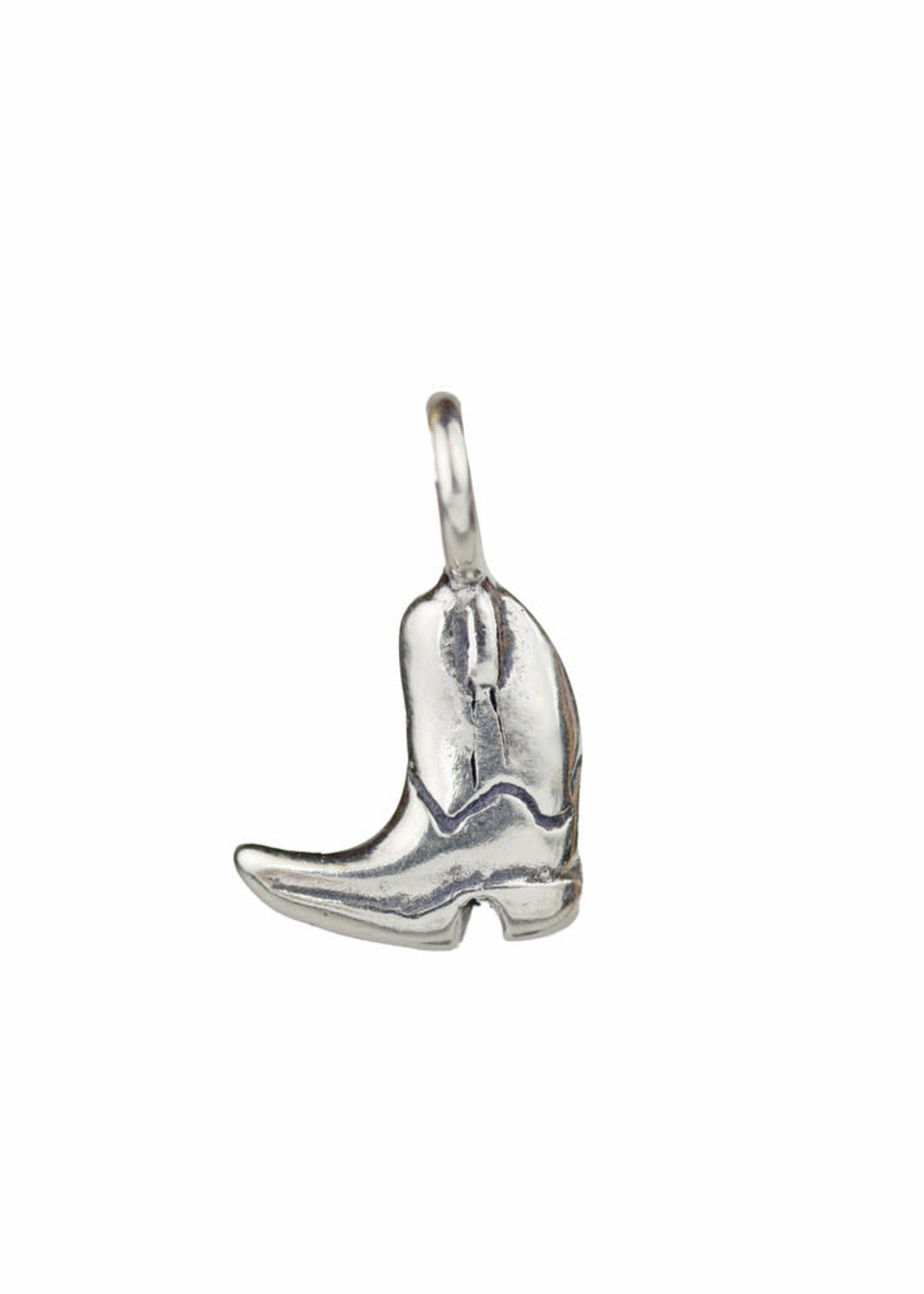 Sculpted Charm Large Silver - Cowboy Boot