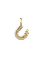 Tiny Sculpted Bronze Charm - Horseshoe