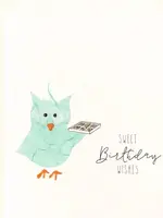 Sweet Birthday Wishes - Owl with Chocolates