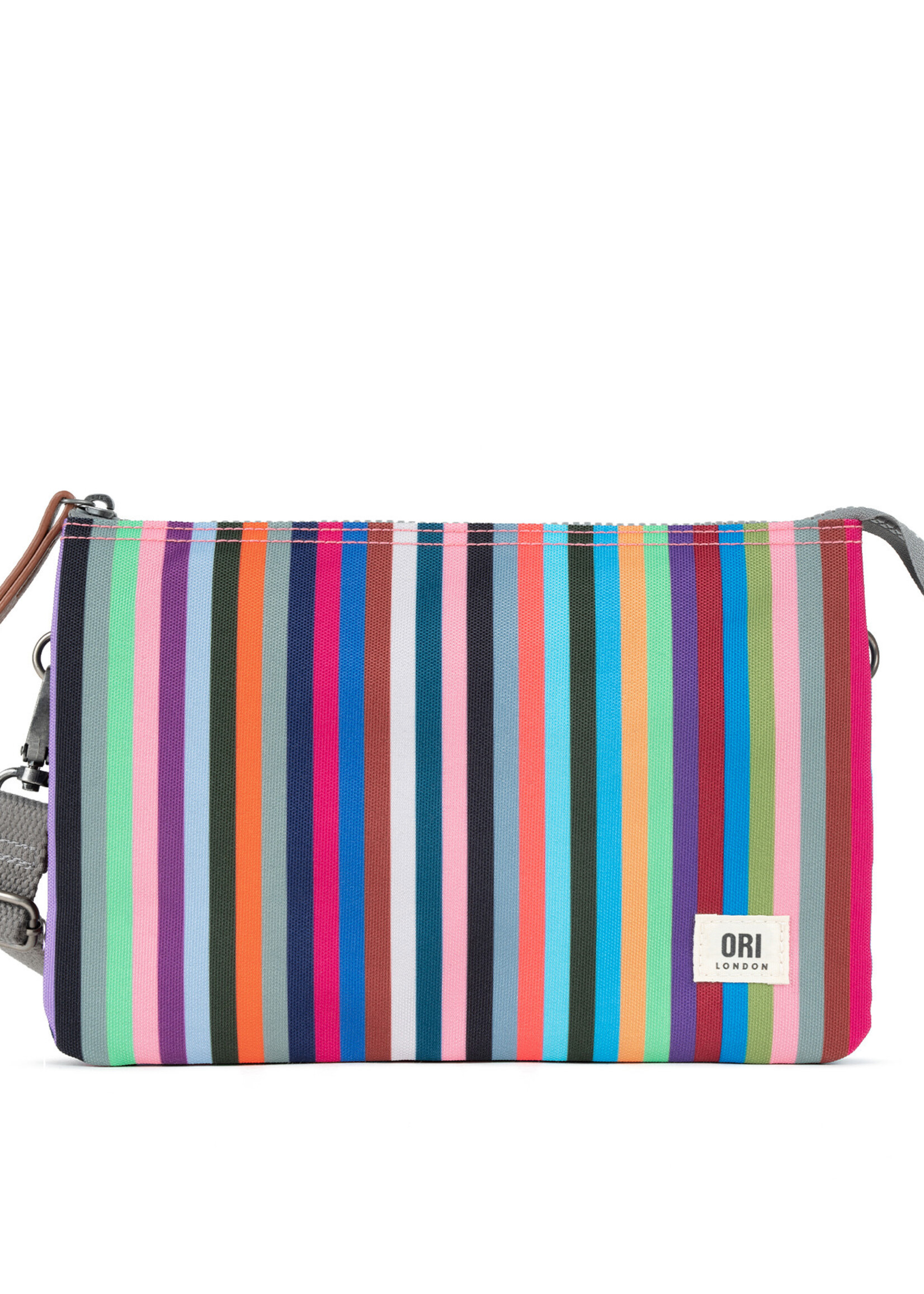 Ori London Carnaby Crossbody - Multi Stripe XL Recycled Canvas