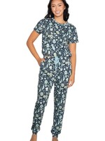 Lattelove Pyjamas - Navy Botanical