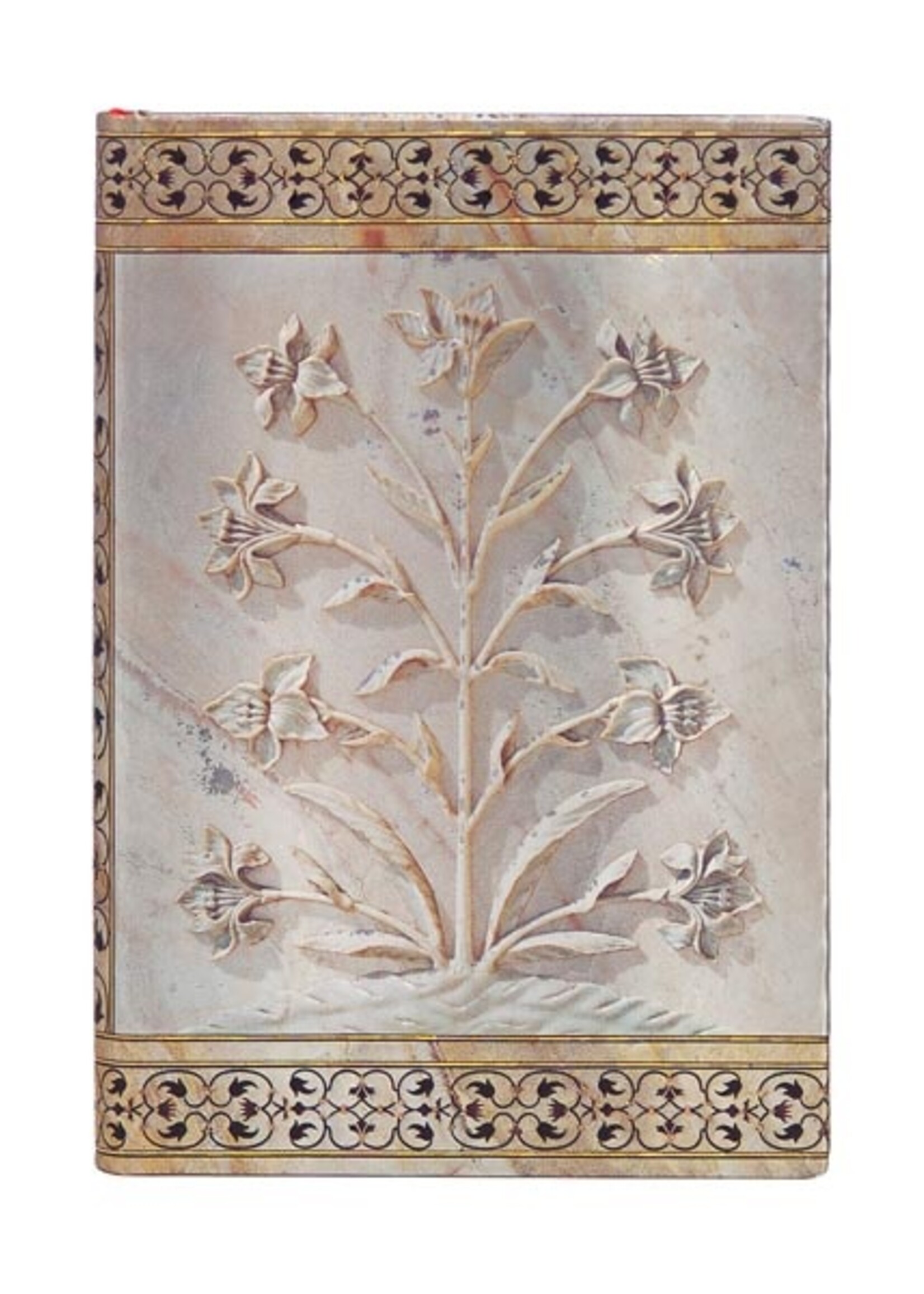 Paperblanks Agra Mini Lined Hardcover Journal - Taj Mahal Flowers