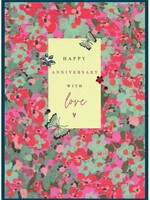 Happy Anniversary, with love butterflies