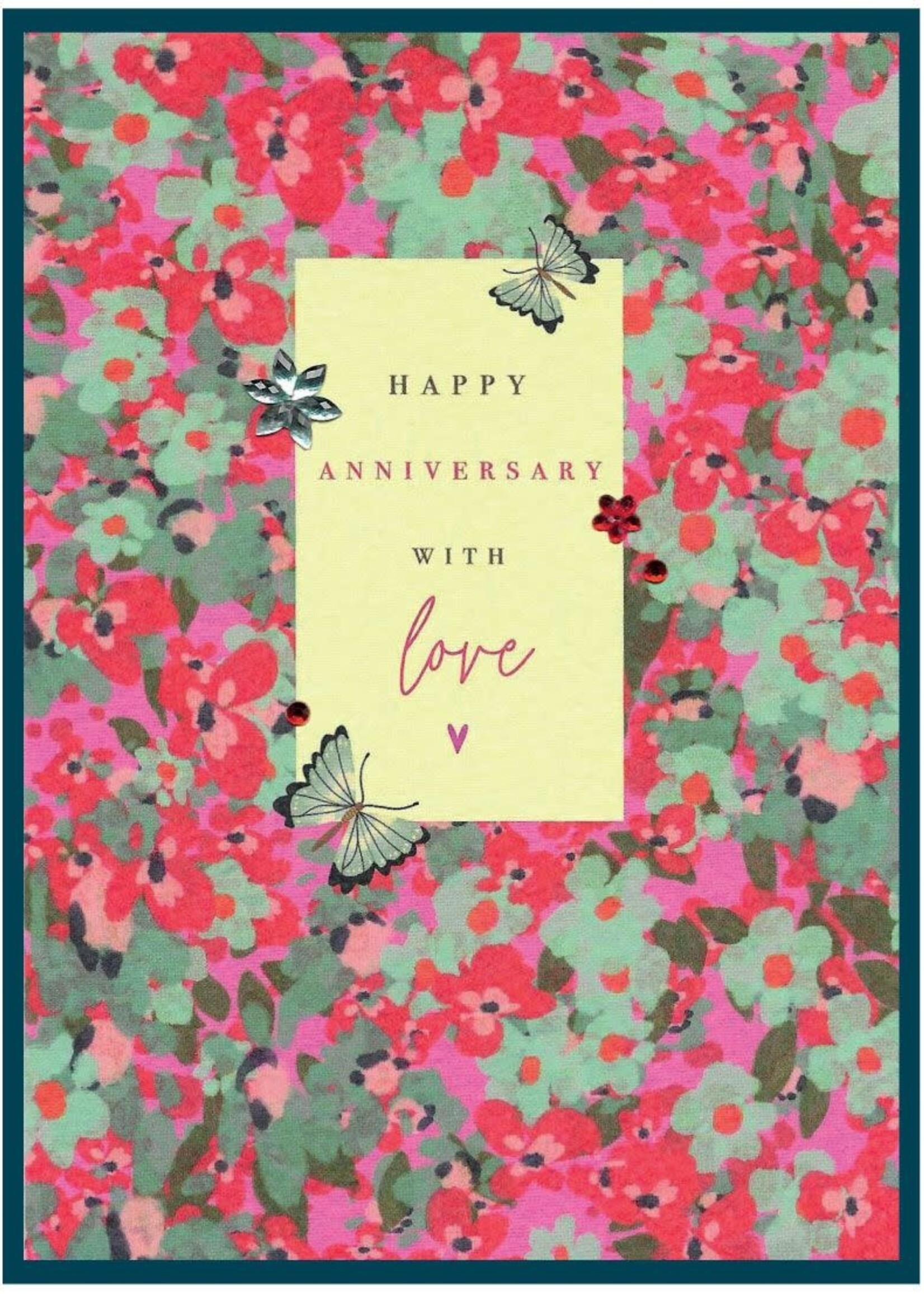 Happy Anniversary, with love butterflies