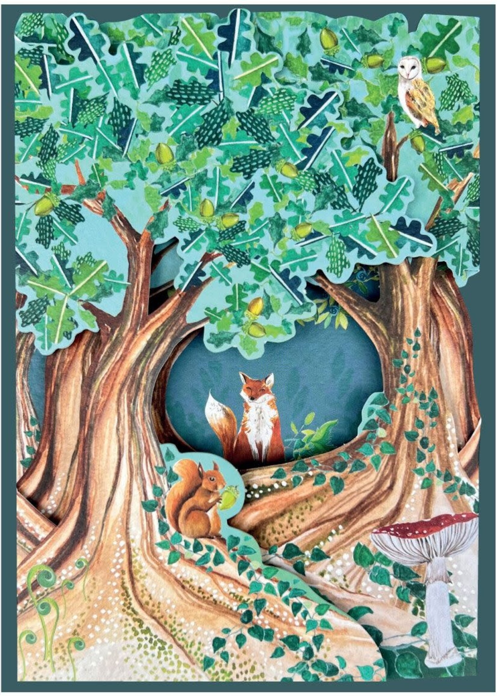 Fold-out card - Woodlabd