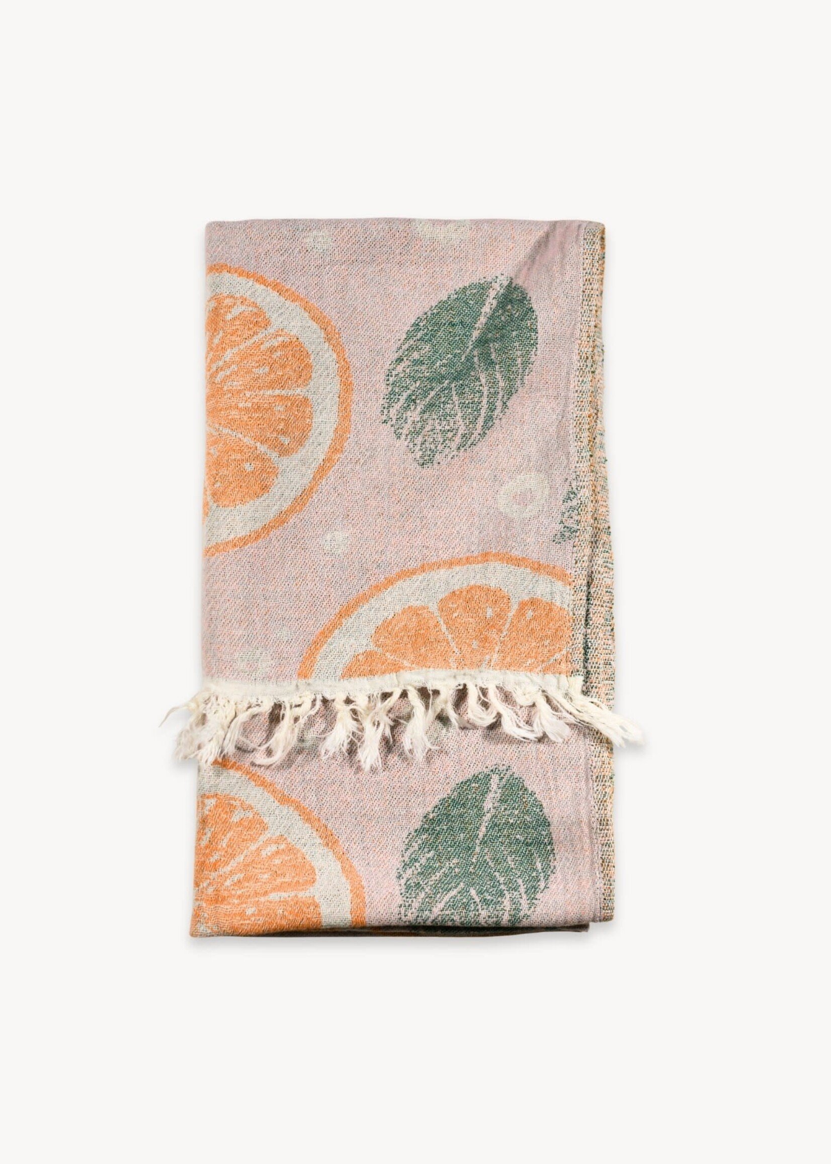 Pokoloko Hand Towel - Orange Leaf