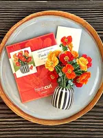 Fresh Cut Flowers Mini Pop-Up Card - French Poppies