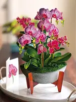 Fresh Cut Flowers Mini Pop-Up Cards - Orchid Oasis