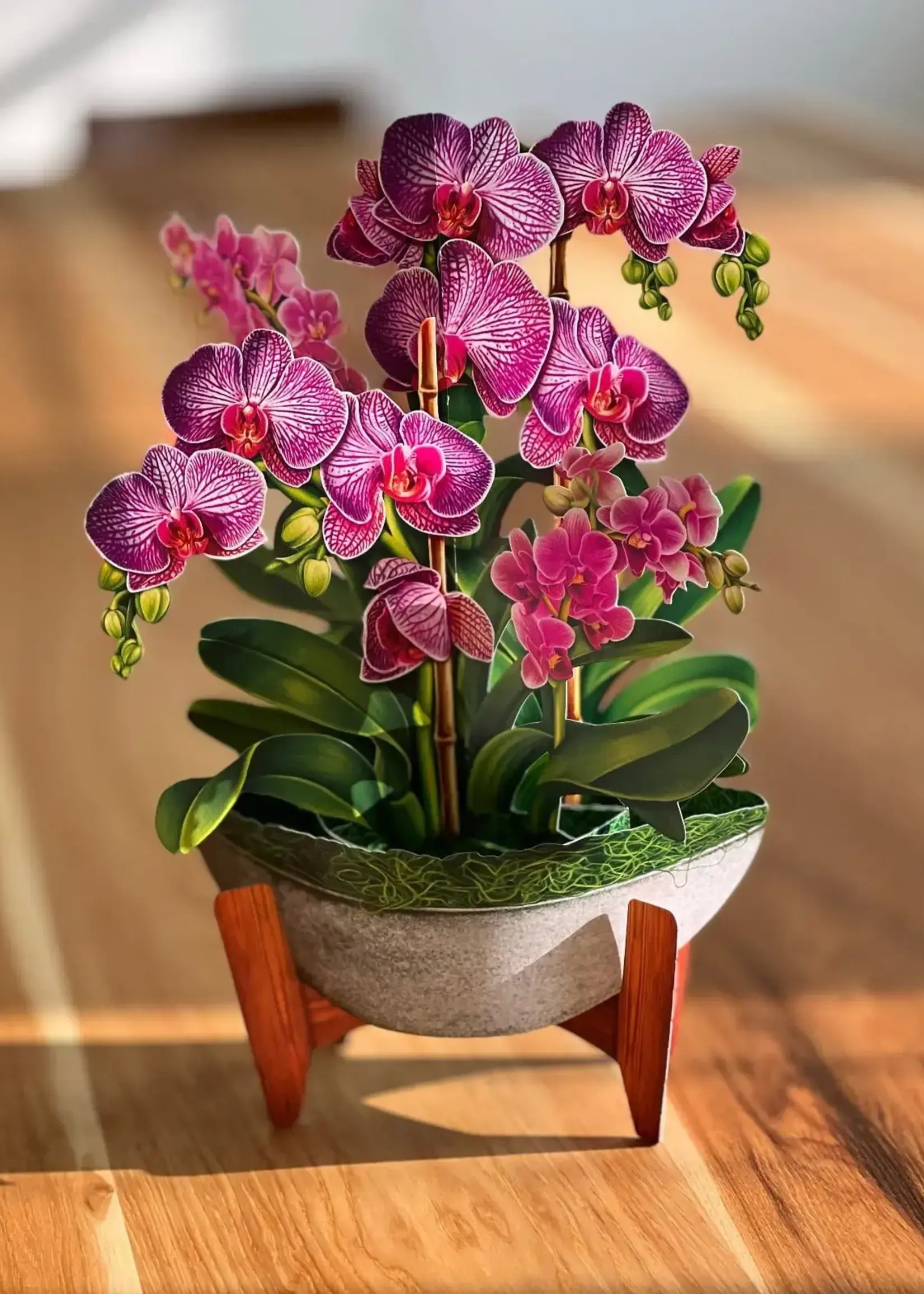 Fresh Cut Flowers Mini Pop-Up Cards - Orchid Oasis