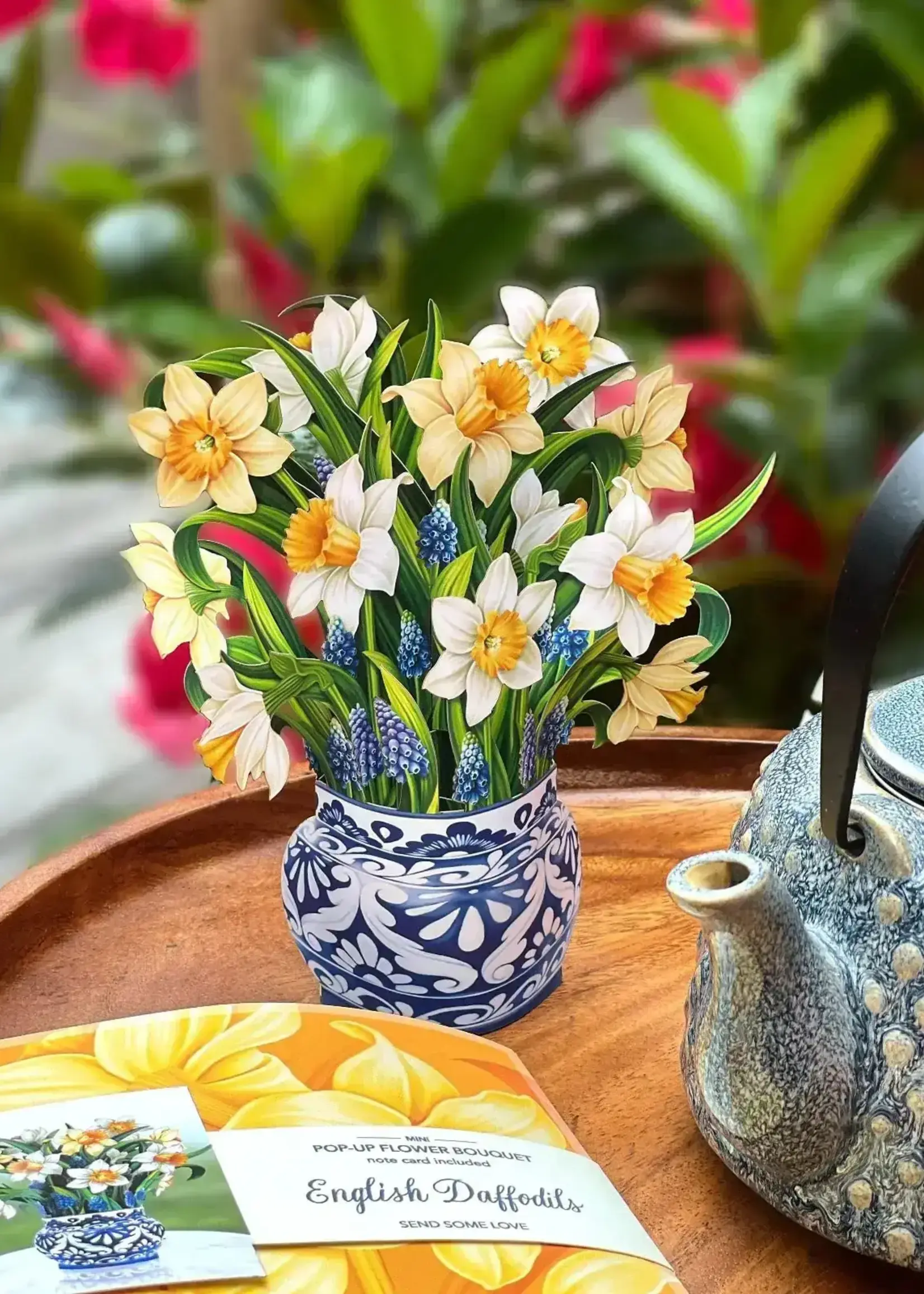 Fresh Cut Flowers Mini Pop-Up Card - English Daffodil