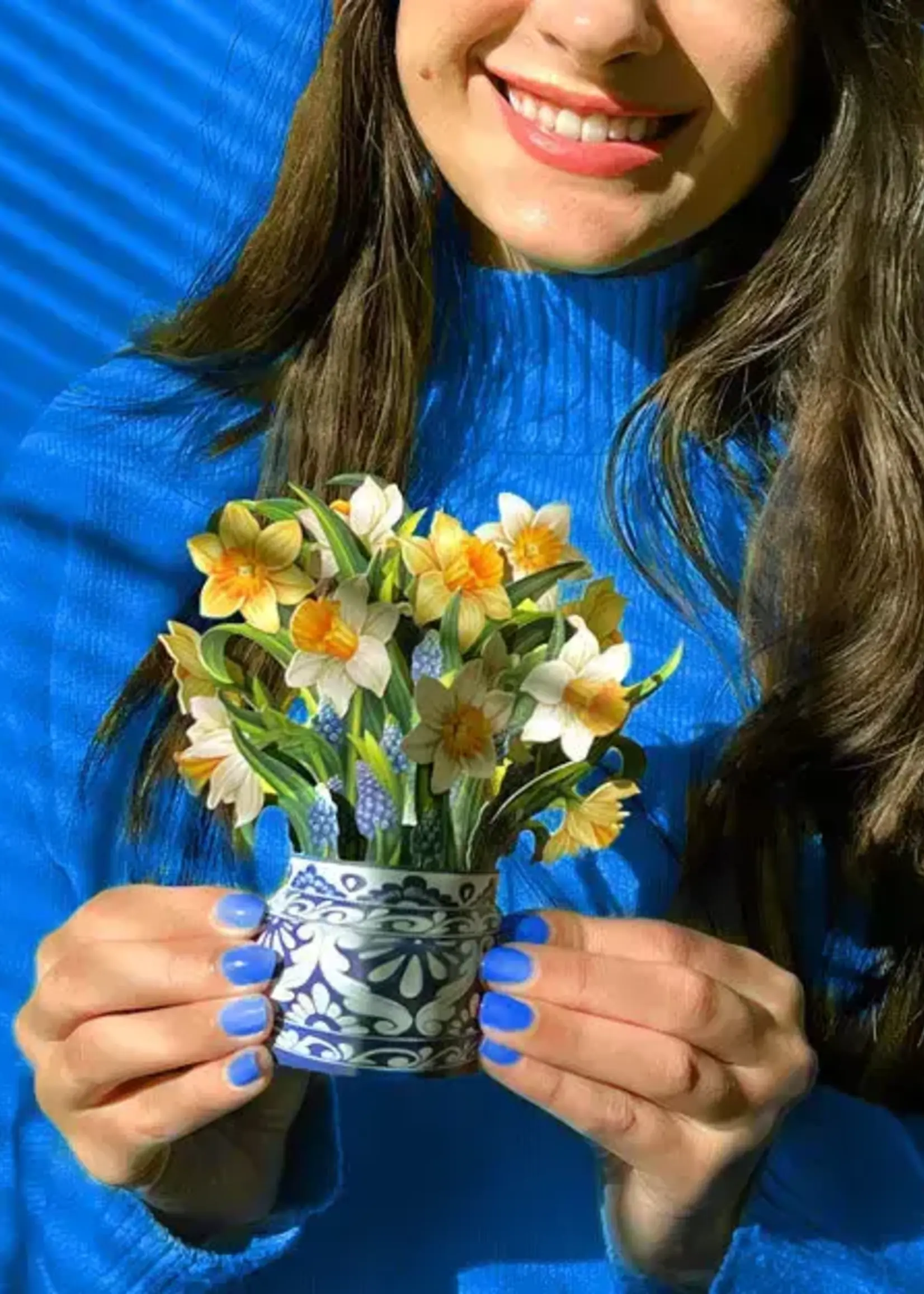 Fresh Cut Flowers Mini Pop-Up Card - English Daffodil