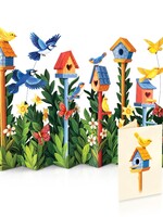 Fresh Cut Flowers Large Pop Up Card - Birdhouse Garden
