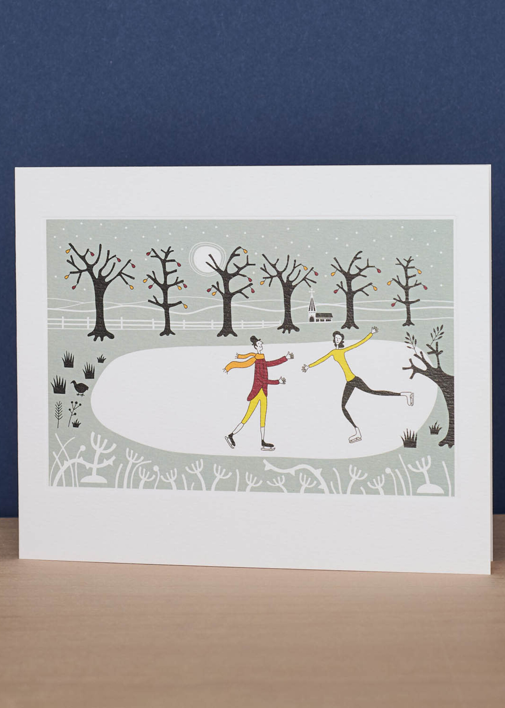 Eight Skaters on Ice