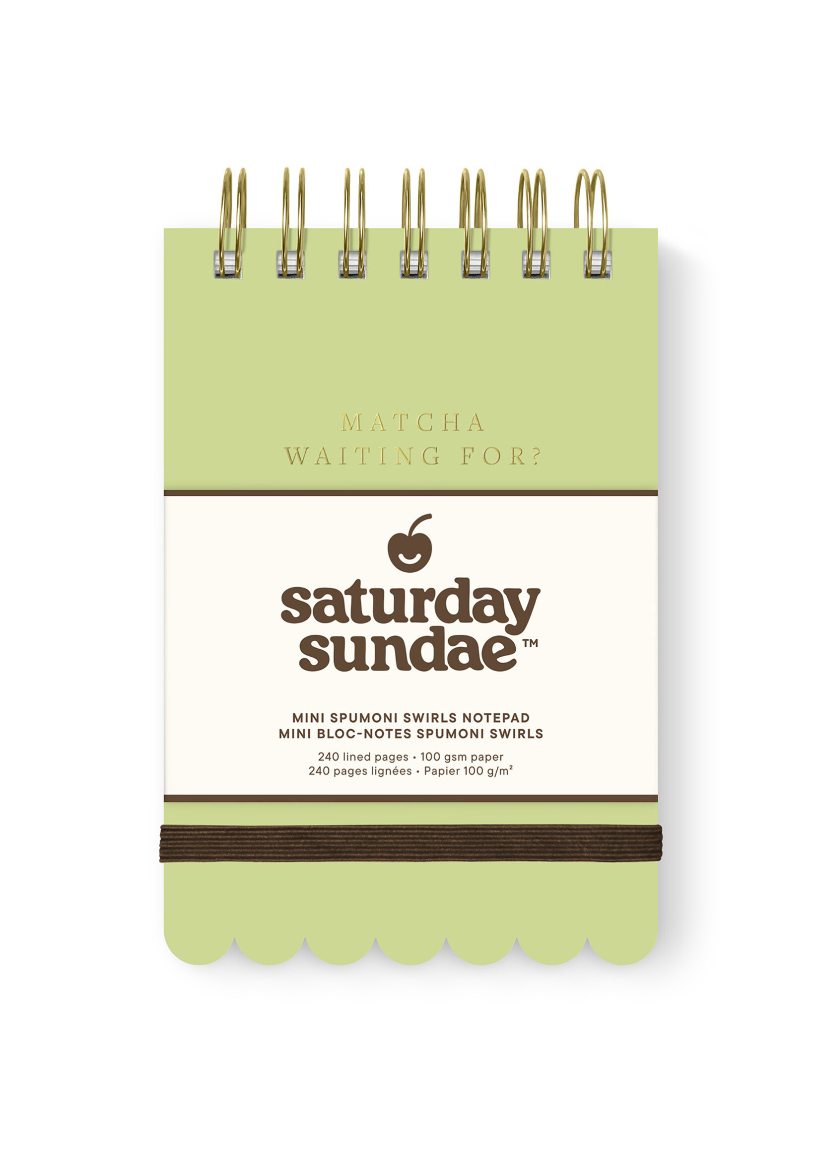 Matcha Mini Spumoni Swirls Notepad