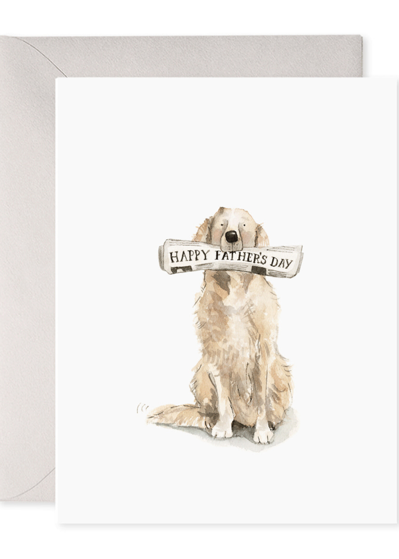 Doggy Dad - Happy Father’s Day dog with paper