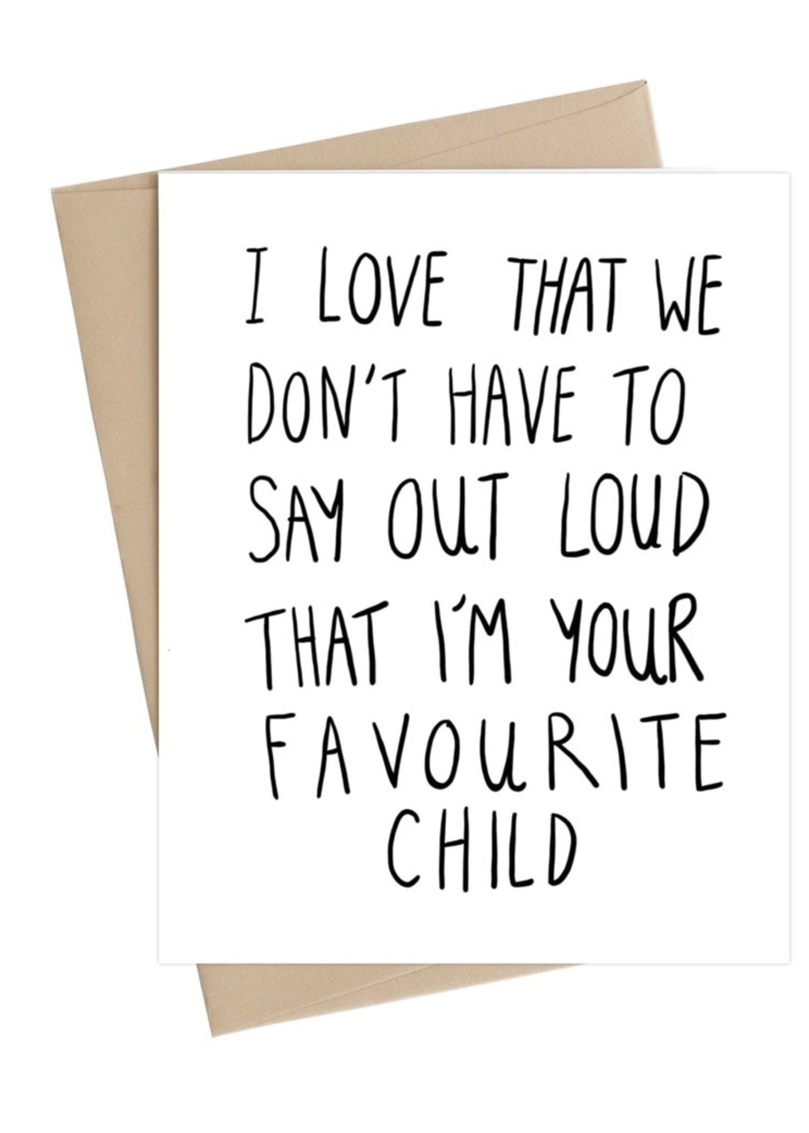 I love that we don't have to say out loud