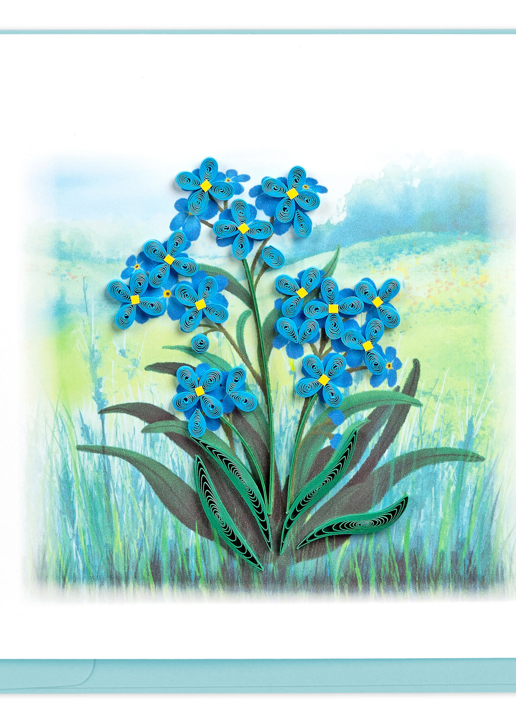 quillingcard Quilling Cards - Forget-Me-Not