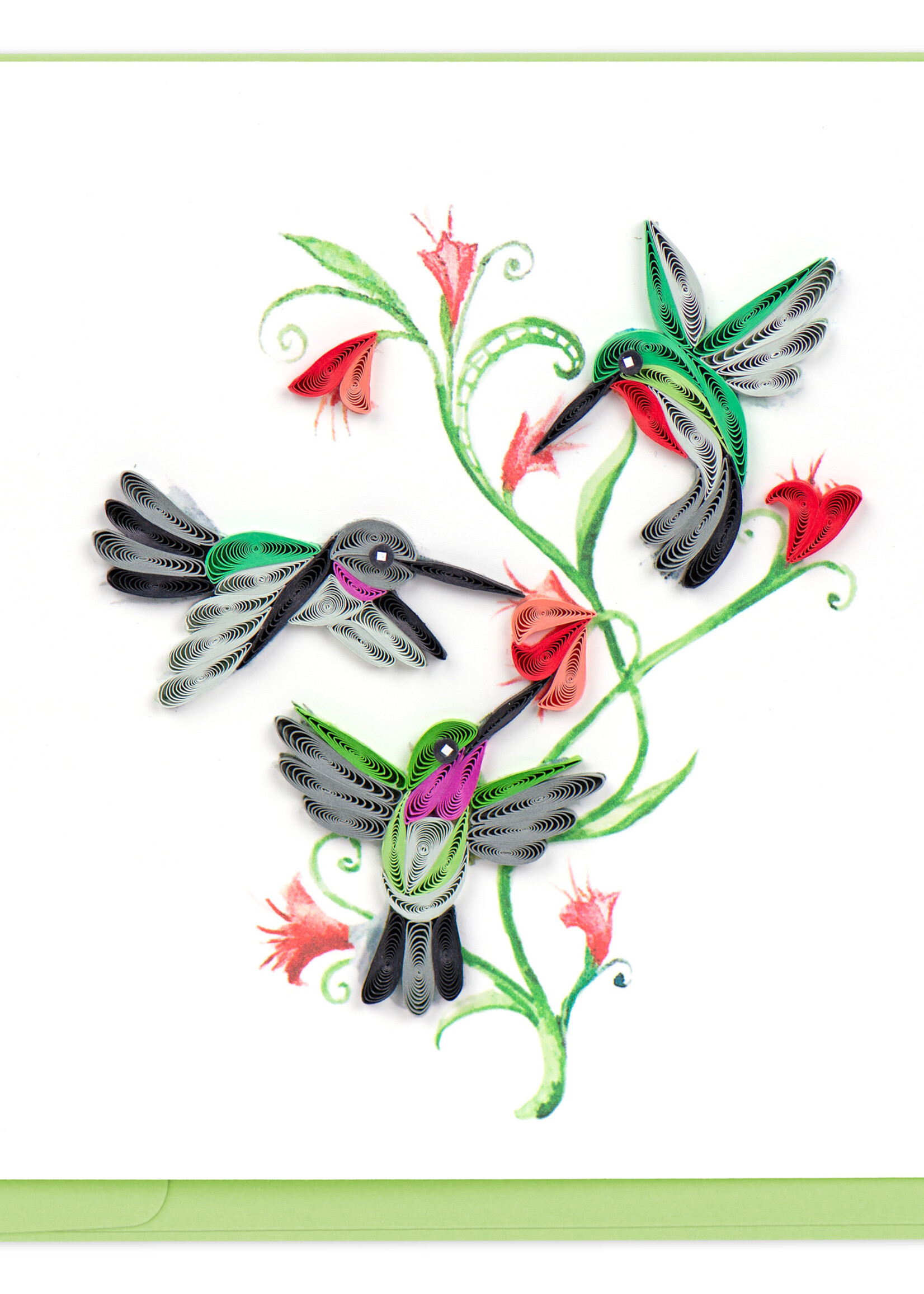 quillingcard Quilling Cards - Hummingbird Trio