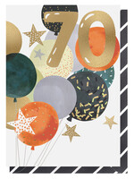 70 - Birthday Balloons and Stars