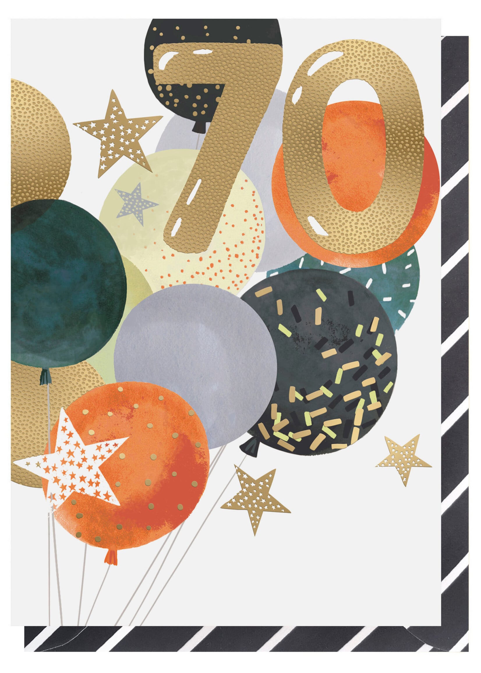 70 - Birthday Balloons and Stars