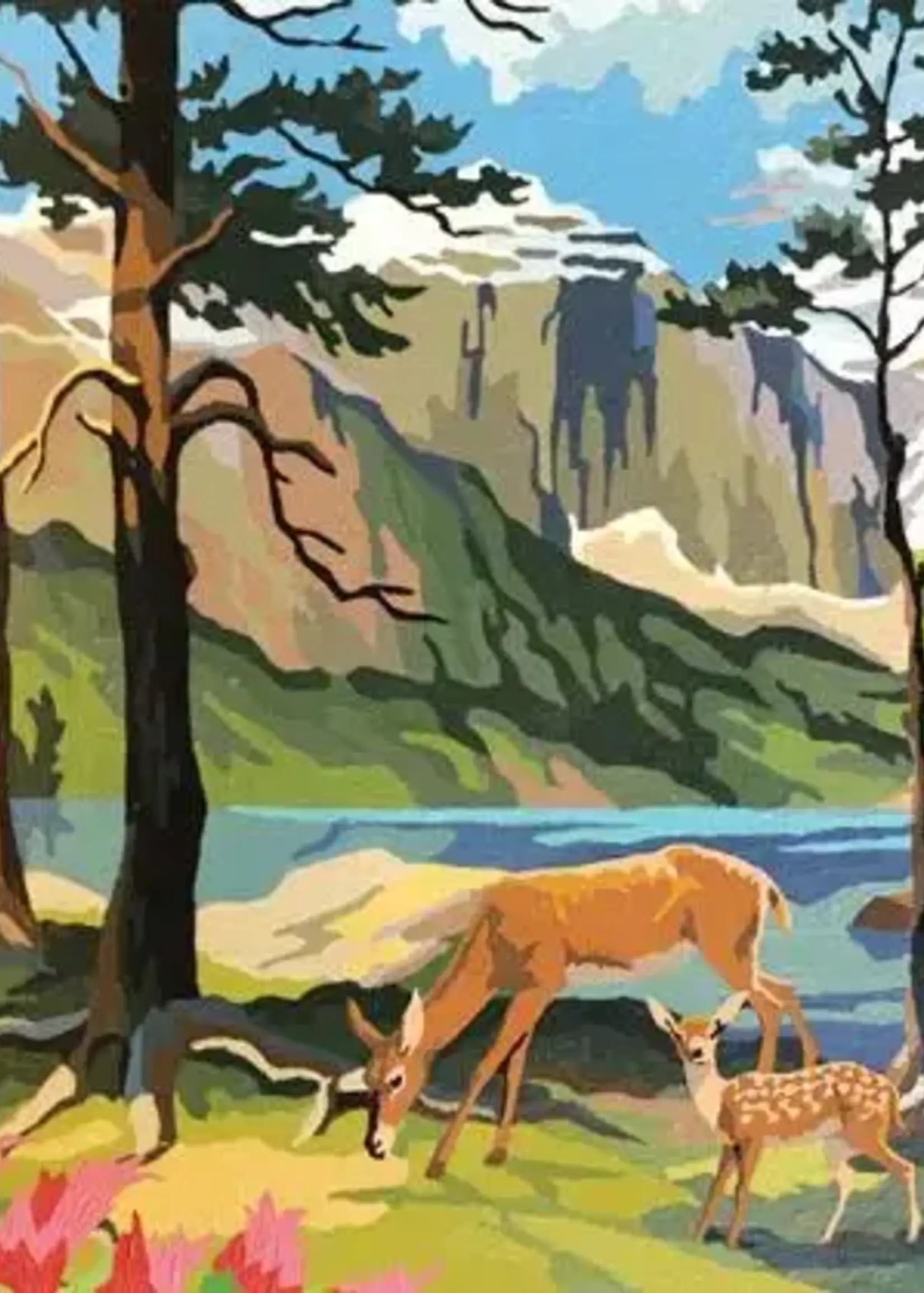 Mountains and Deer