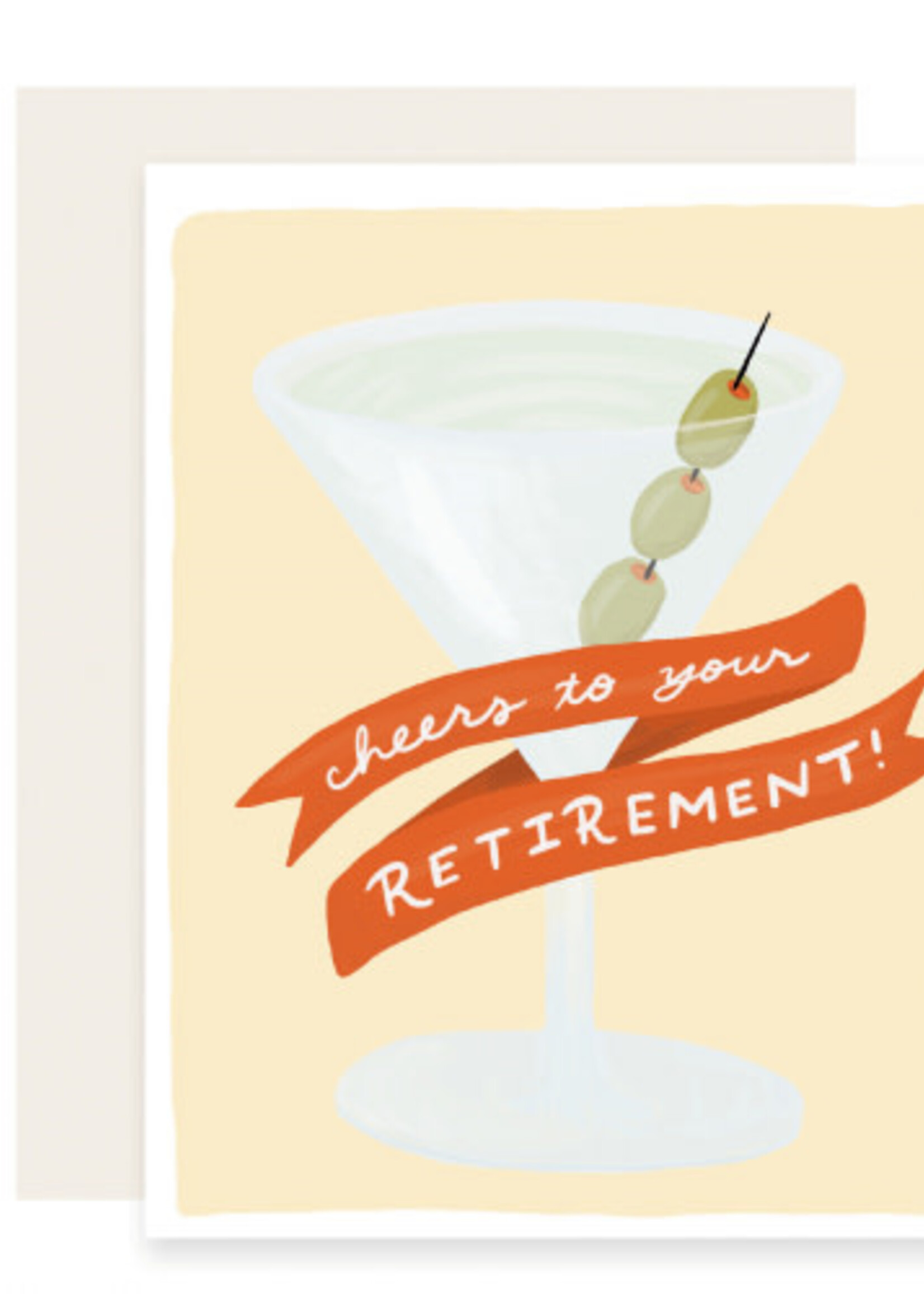 Cheers to your Retirement - Martini